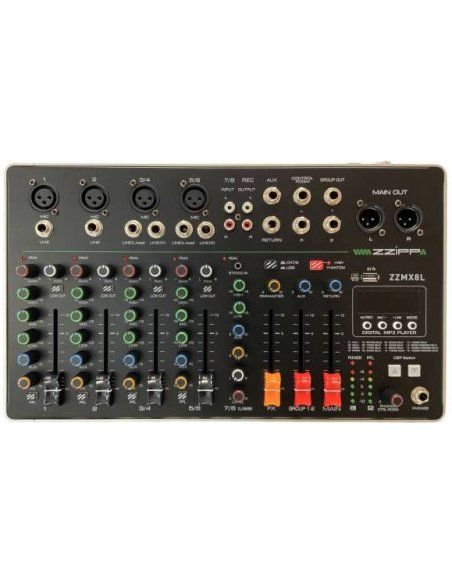 ZZIPP ZZMX8L MIXER 8 CANALI EX DEMO