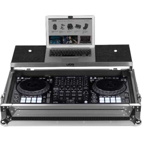 UDG GEAR U92055SL - FC PIONEER DDJ-1000 SILVER PLUS (LAPTOP SHELF + WHEELS)