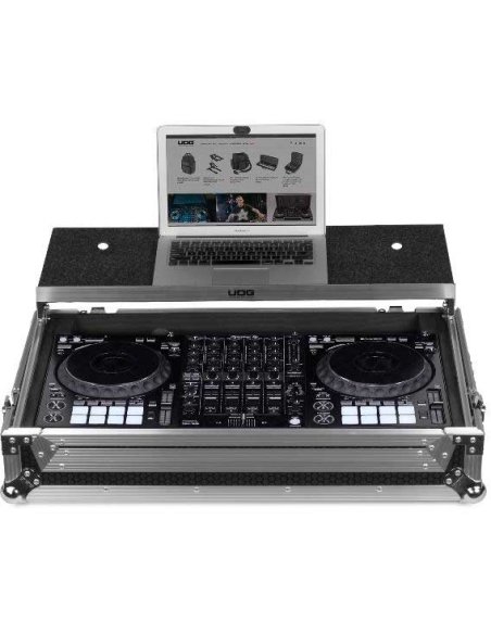 UDG GEAR U92055SL - FC PIONEER DDJ-1000 SILVER PLUS (LAPTOP SHELF + WHEELS)