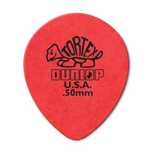Dunlop 413R Tortex Tear Drop Red .50