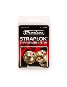 Dunlop SLS1032BR Straplok Dual Design Strap Retainer System, Brass