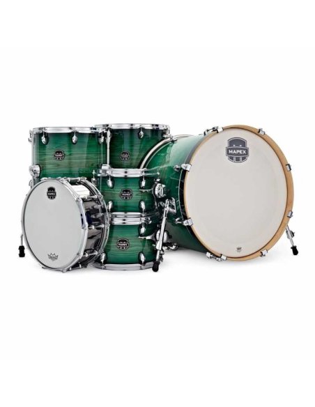 MAPEX IT AR628SFEFG ARMORY STUDIOEASE FAST EXTRA DEEP BASS 6 PEZZI EMERALD BURST