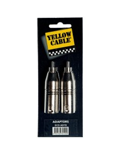 Yellow Cable AD19 Adattatore RCA Maschio/XLR Maschio 2 Pcs