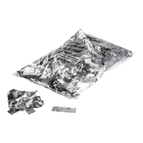 MagixFX metal confetti rectangles 55 x 17 mm - Silver