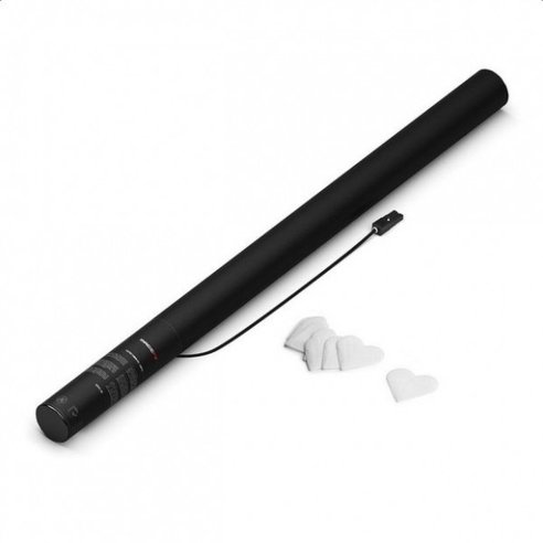 MagixFX Electric Cannon 80 cm - Confetti - White Hearts