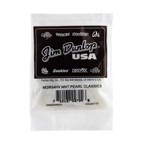 Dunlop 483R04 White Perloid - Heavy