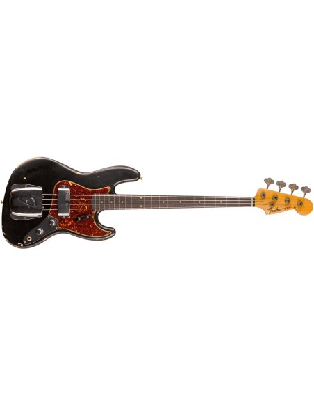 FENDER '62 JAZZ BASS RELIC AGED BLACK