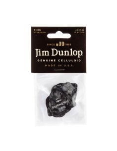 Dunlop 483P02 Black Perloid - Thin