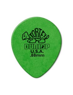 Dunlop 413R Tortex Tear Drop Green .88
