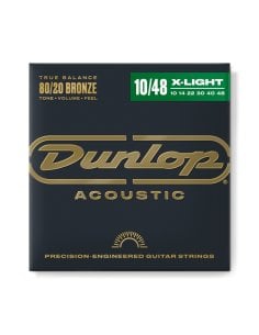 Dunlop DAB1048 Acoustic 80/20 Bronze, Extra Light Set/6