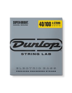 Dunlop DBSBN40100 Super Bright Nickel Wound, Light Set/4
