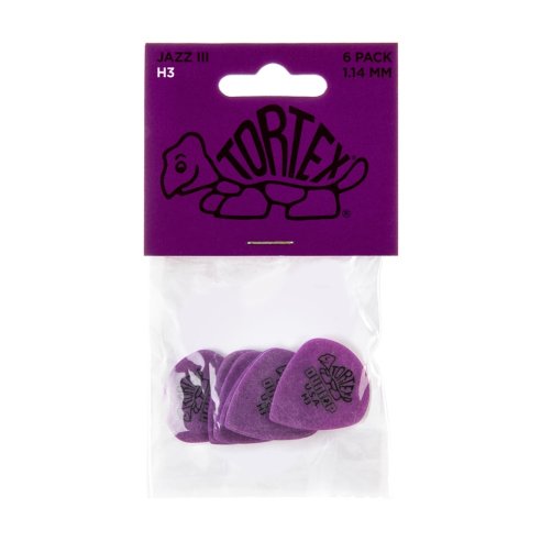Dunlop 472PH3 Tortex Jazz III H3 Heavy Player's Pack
