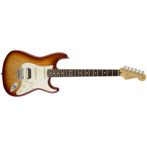 FENDER STRATOCASTER AMERICAN STANDARD HSS SHAWBUCKER SIENNA SUNBURST RW
