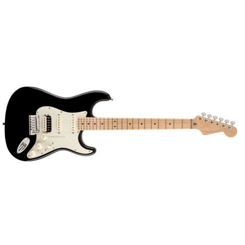 FENDER STRATOCASTER AMERICAN DELUXE HSS SHAWBUCKER BLACK MN