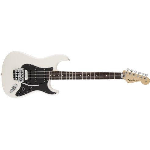 FENDER STRATOCASTER MEX STANDARD HSS OLYMPIC WHITE ROSEWOOD FLOYD ROSE