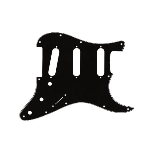 FENDER PICKGUARD STRATOCASTER STD BLACK 3PLY