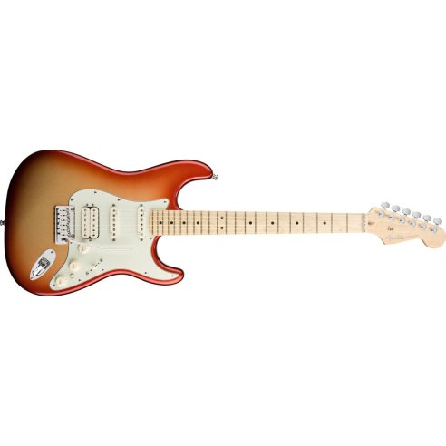 FENDER STRATOCASTER AMERICAN DLX HSS SUNSET METALLIC MN