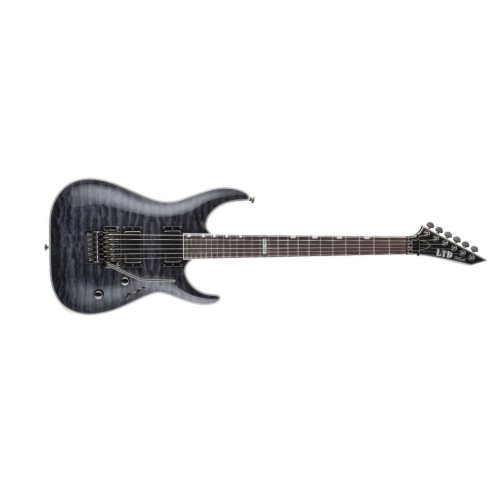 ESP LTD MH-1001 FR SEE THRU BLACK MW FLOYD ROSE