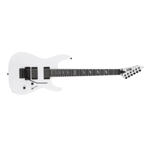 ESP LTD M-1000 SNOW WHITE EBONY FINGERBOARD FLOYD ROSE