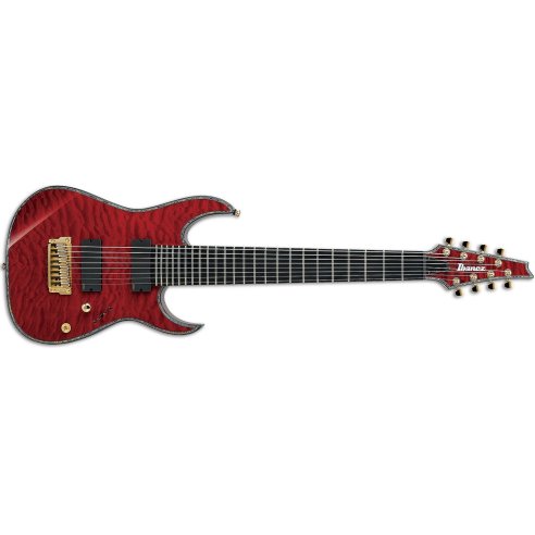 IBANEZ RGIX28FEQM-BGW 8 STRINGS TRASPARENT RED