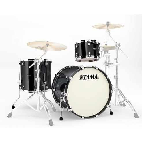TAMA BU32RZS-PBK PIANO BLACK SHELL KIT STARCLASSIC 3 PEZZI BUBINGA