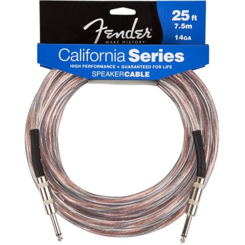 FENDER SPEAKER CABLE CALIFORNIA SERIES 7.5 MT JACK/JACK 14GA 2X2.5MM 4010