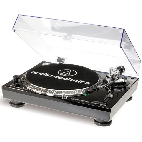 AUDIO TECHNICA ATLP120USBC PIATTO NERO TRAZIONE DIRETTA PRE & USB