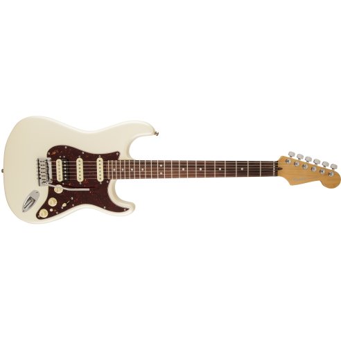FENDER STRATOCASTER AMERICAN DELUXE HSH SHAWBUCKER OLYMPIC WHITE RW