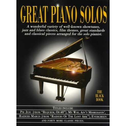 AAVV GREAT PIANO SOLOS BLACK