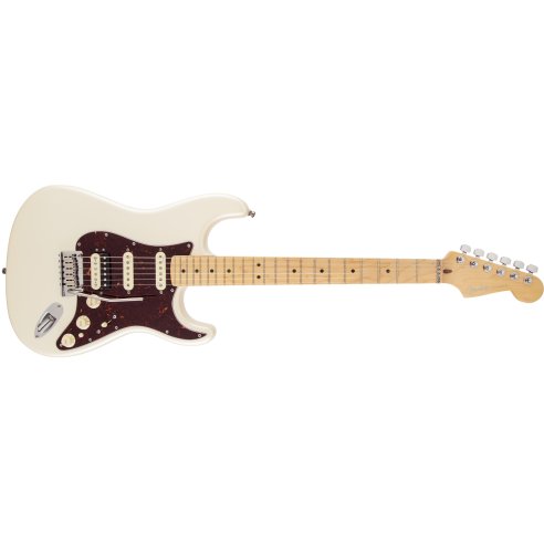 FENDER STRATOCASTER AMERICAN DELUXE HSS SHAWBUCKER OLYMPIC PEARL MN