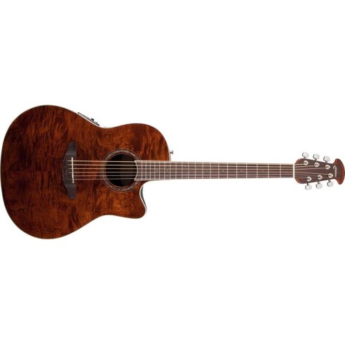OVATION CS24P-NBM CELEBRITY STANDARD PLUS MID CUTAWAY NUTMEG BURLED MAPLE 531227