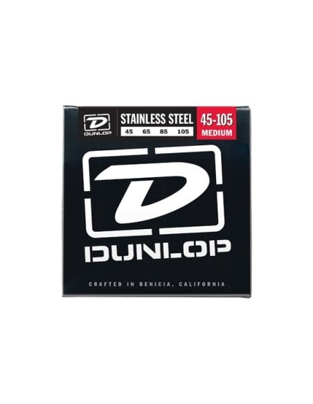 JIM DUNLOP DBS45105 BASS SS MEDIUM-4/SET