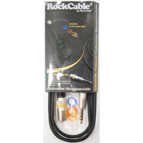 ROCKBAG RCL 30392D6MBA 1x XLR MASCHIO 1x JACK 2 MT. BILANCIATO