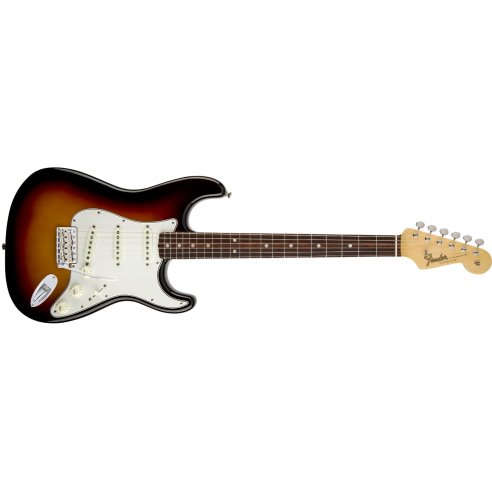 FENDER STRATOCASTER AMERICAN VINTAGE 65 3 TONE SUNBURST ROSEWOOD