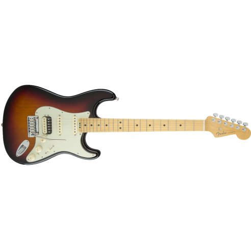 FENDER STRATOCASTER AMERICAN ELITE HSS SHAWBUCKER 3 TONE SUNBURST MAPLE NECK
