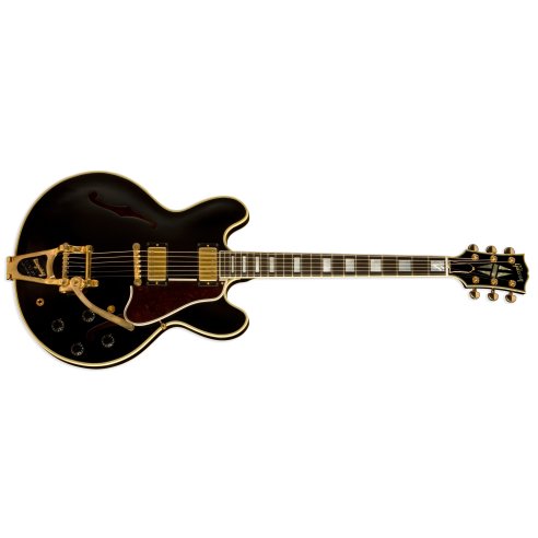 GIBSON ES-355 ANTIQUE EBONY BIGSBY GOLD HARDWARE