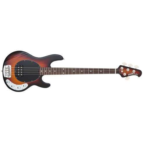 MUSIC MAN STINGRAY 4 NECK TROUGH TOBACCO SUNBURST ROSEWOOD BLACK PICKGUARD