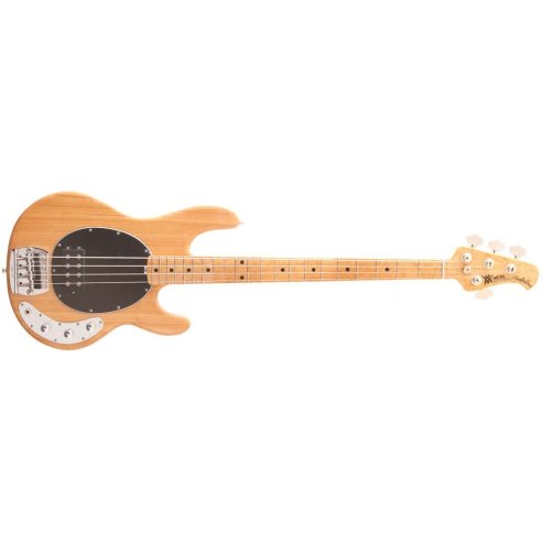 MUSIC MAN STINGRAY 4 CLASSIC NATURAL MAPLE NECK BLACK PICKG