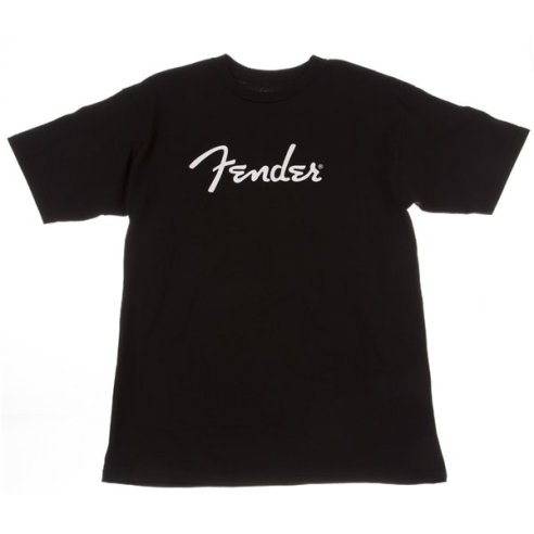 FENDER T SHIRT SPAGHETTI LOGO BLACK SMALL