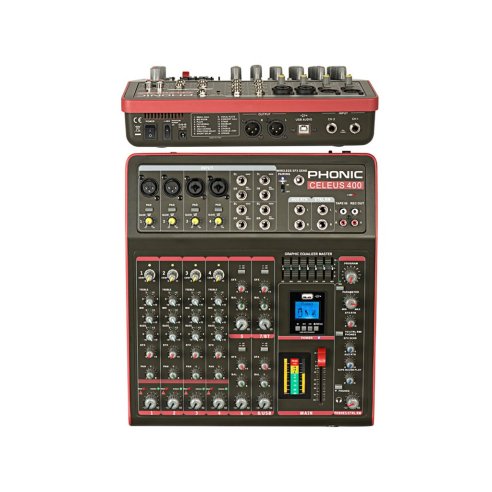PHONIC CELEUS 400 MIXER 8 CANALI CON EFFETTI USB / BLUETOOTH IN