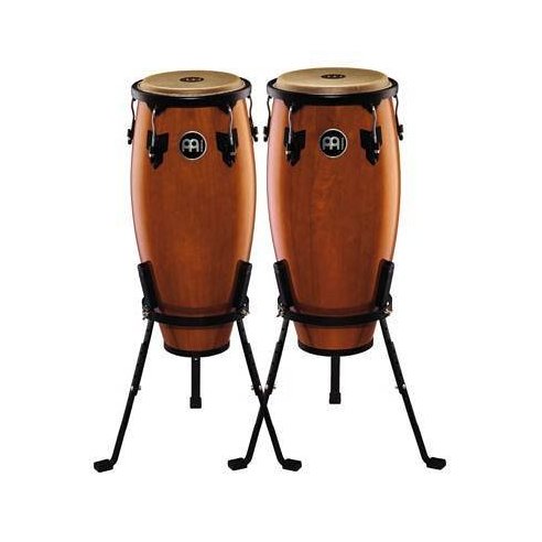 MEINL HEADLINER HC555MA CONGASET 10+11 ACERO NATURALE + SUPPORTI
