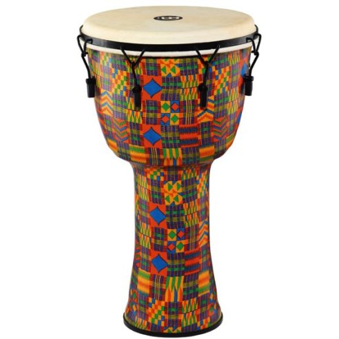 MEINL PMDJ2-M-G DJEMBE' 10" FIBRA DI VETRO TIRANTI METALLO KENYAN QUILT