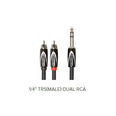ROLAND RCC-10-TR2R 3MT INTERCONNET CABLE 1 TRS JACK DUAL RCA