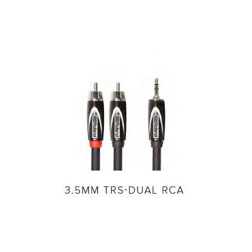 ROLAND RCC-5-352R 1.5 MT INTERCONNET CABLE 3.5 TRS JACK DUAL RCA