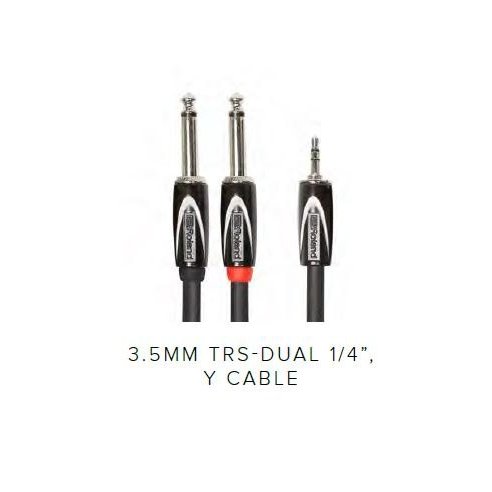 ROLAND RCC-10-3528 3MT INTERCONNET CABLE 3.5 TRS DUAL JACK