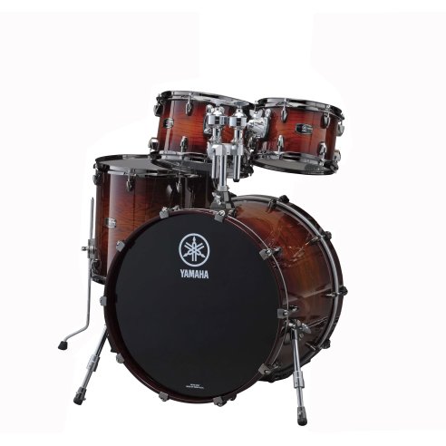 YAMAHA LIVE CUSTOM LNB2218AWS + LNP6F3AWS AMBER SHADOW DRUM KIT 4 PIECES