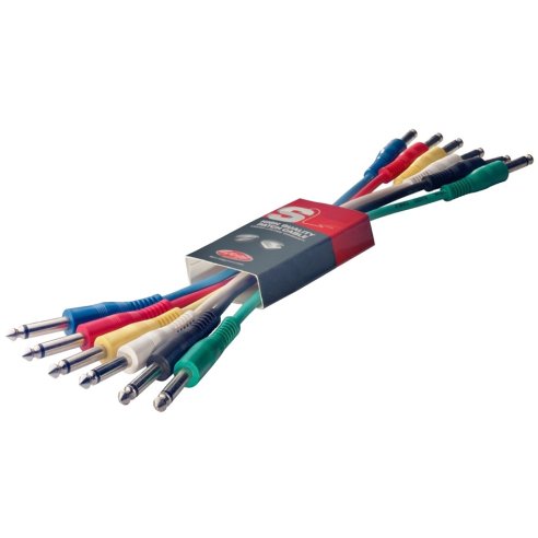 STAGG SPC060E SET 6 CAVI 60 CM JACK MONO/JACK MONO