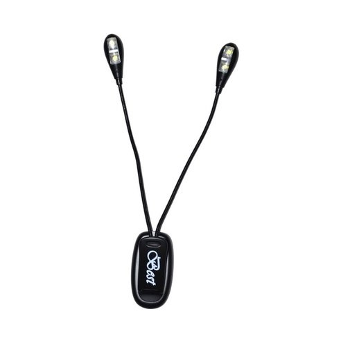 BEST MUSIC BL-204Li DUET 4LED BLACK LAMPADA DA LEGGIO