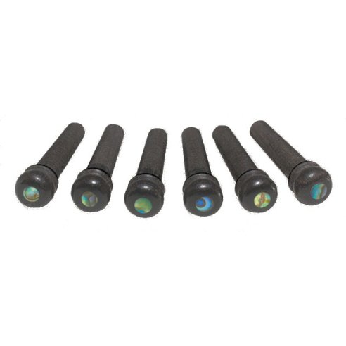 TAYLOR BRIDGE PINS EBONY WITH ABALONE