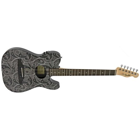 FENDER FSR STANDARD TELECOUSTIC RW BLACK PAISLEY
